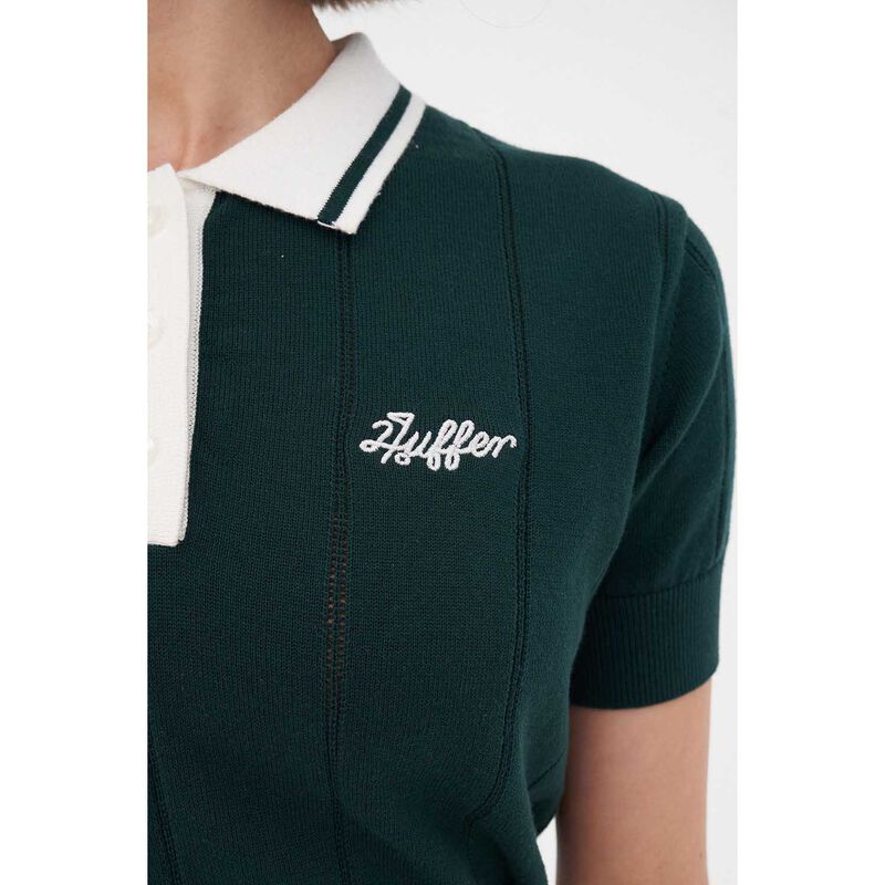 Huffer Womens Line Knit Polo image number 6